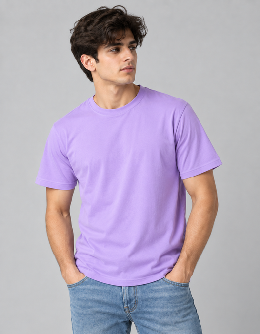 Grow With Grace Lavender Oversized Printed T-Shirt