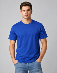 Premium Royal Blue Classic Crew Neck T-Shirt