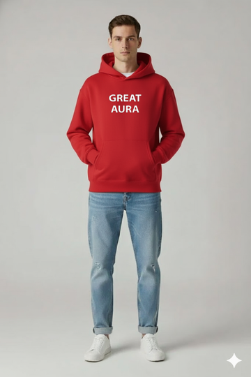 GREAT AURA LOST RED HOODIE – URBAN STREET EDITION