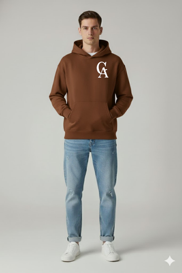 GREAT AURA GOOD VIBES BROWN HOODIE – POSITIVE ENERGY DROP