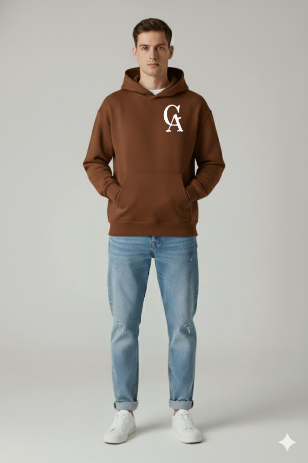 GREAT AURA GOOD VIBES BROWN HOODIE – POSITIVE ENERGY DROP