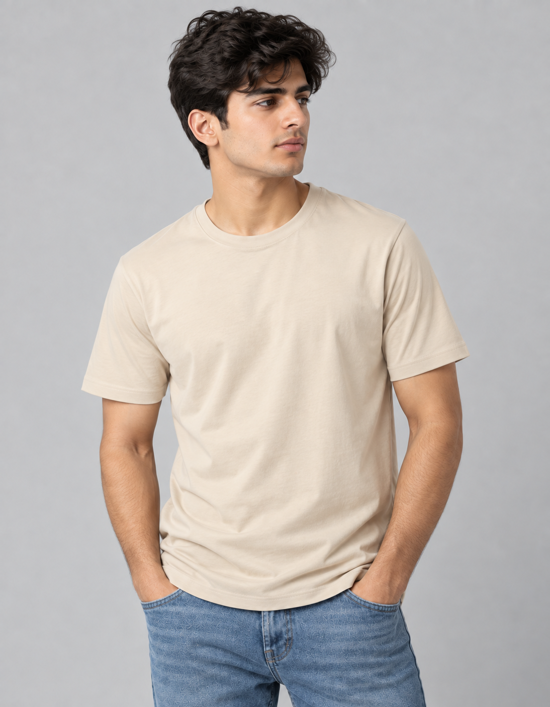 One More Rep Oversized T-Shirt – Cream