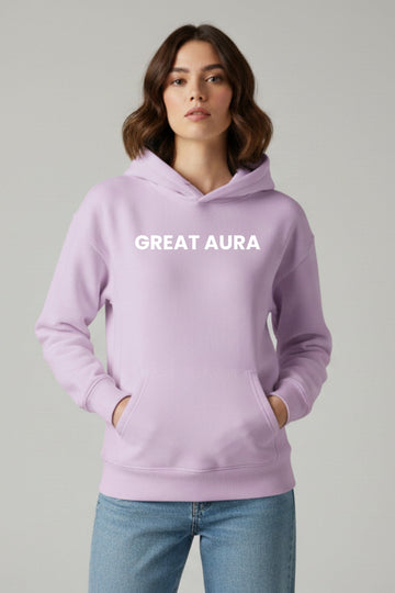 GREAT AURA BUTTERFLY EFFECT LAVENDER HOODIE