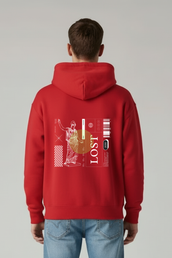 GREAT AURA LOST RED HOODIE – URBAN STREET EDITION