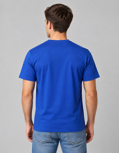 Premium Royal Blue Classic Crew Neck T-Shirt