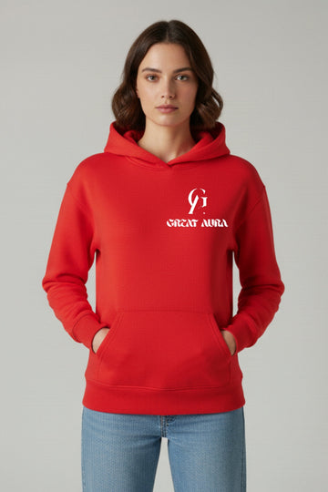 GREAT AURA COMFORT ZONES RED HOODIE
