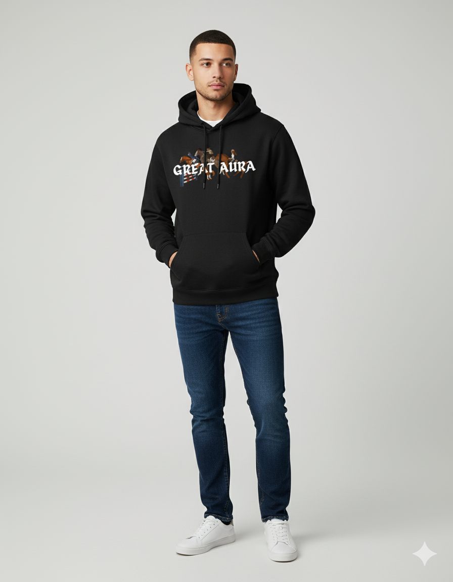 GREAT AURA HORSE RIDER LUXE HOODIE (UNISEX)