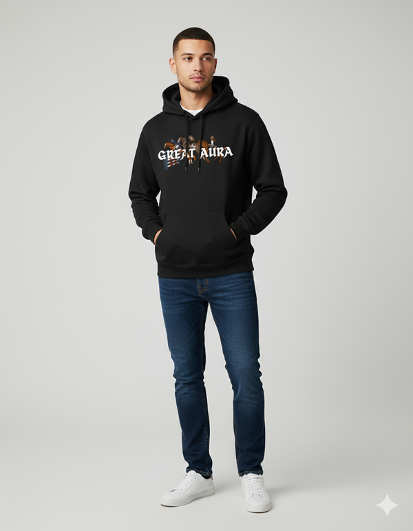 GREAT AURA HORSE RIDER LUXE HOODIE (UNISEX)