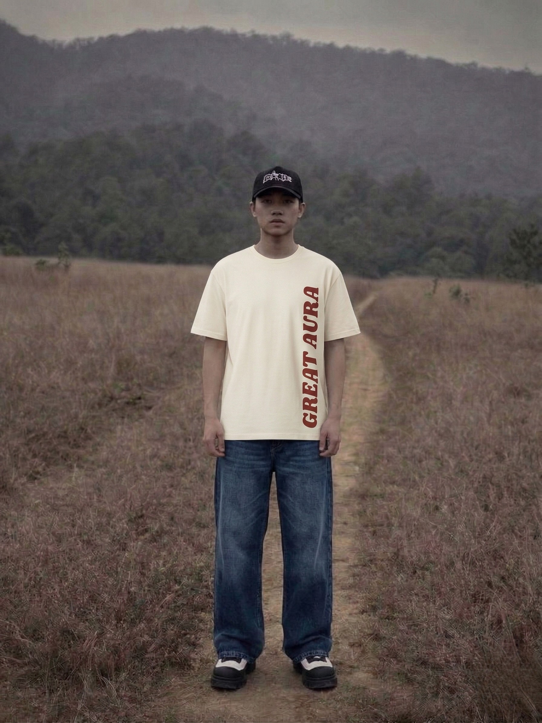 Beige Peace Dove Graphic T-Shirt