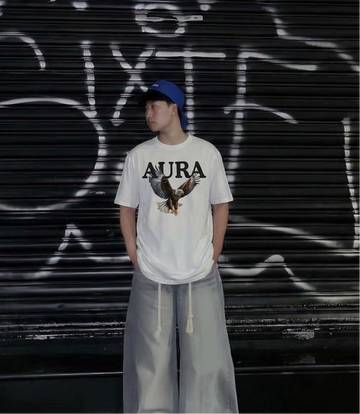 Aura Eagle Graphic Cotton T-Shirt