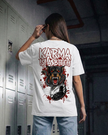 KARMA STATEMENT GRAPHIC T-SHIRT