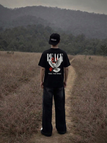 Black Peace Dove Graphic T-Shirt