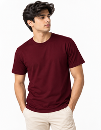 Premium Maroon Classic Crew Neck T-Shirt