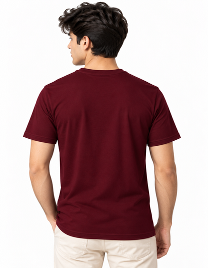 Premium Maroon Classic Crew Neck T-Shirt