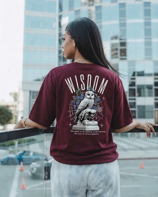 WISDOM OWL STATEMENT TEE