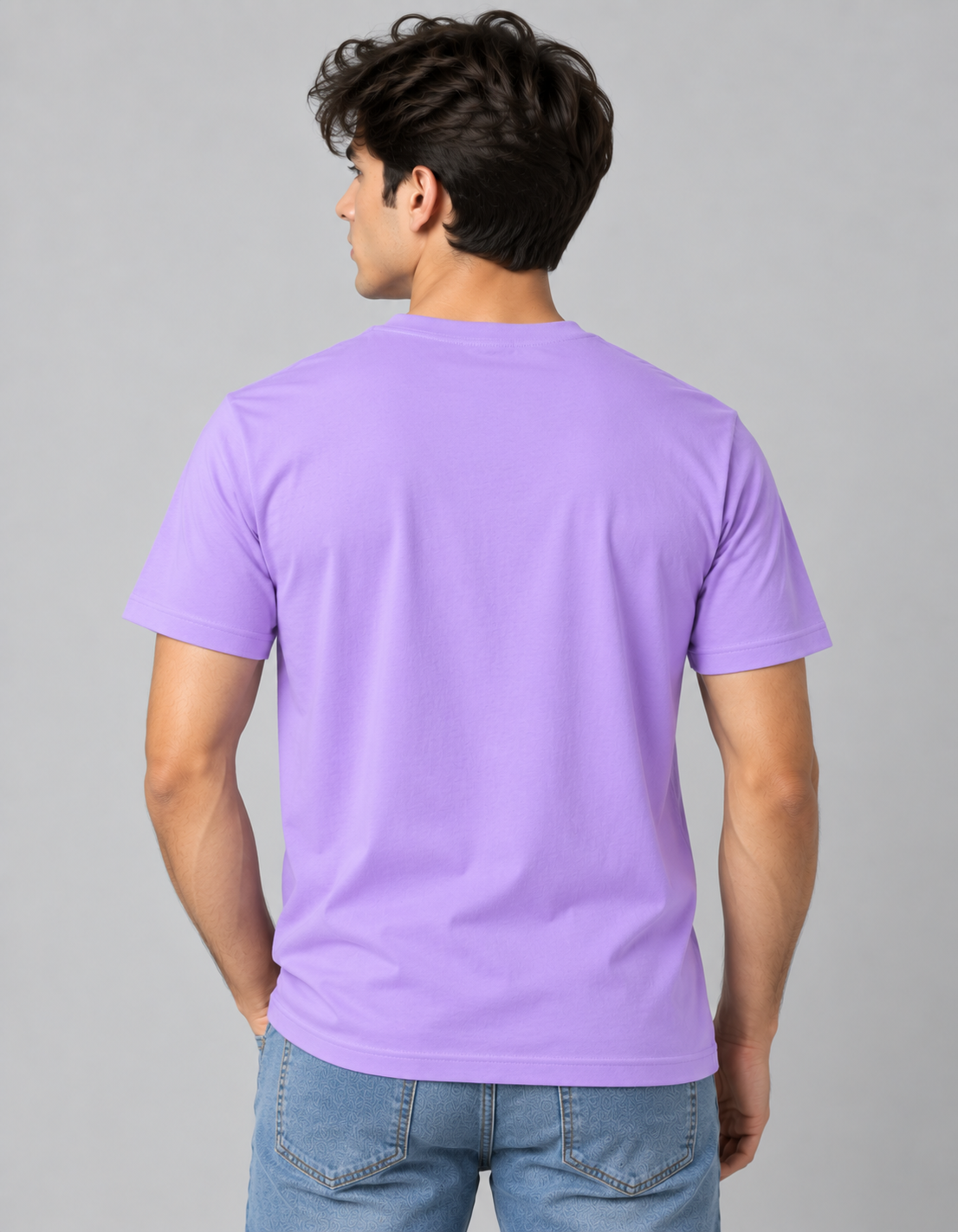 Grow With Grace Lavender Oversized Printed T-Shirt