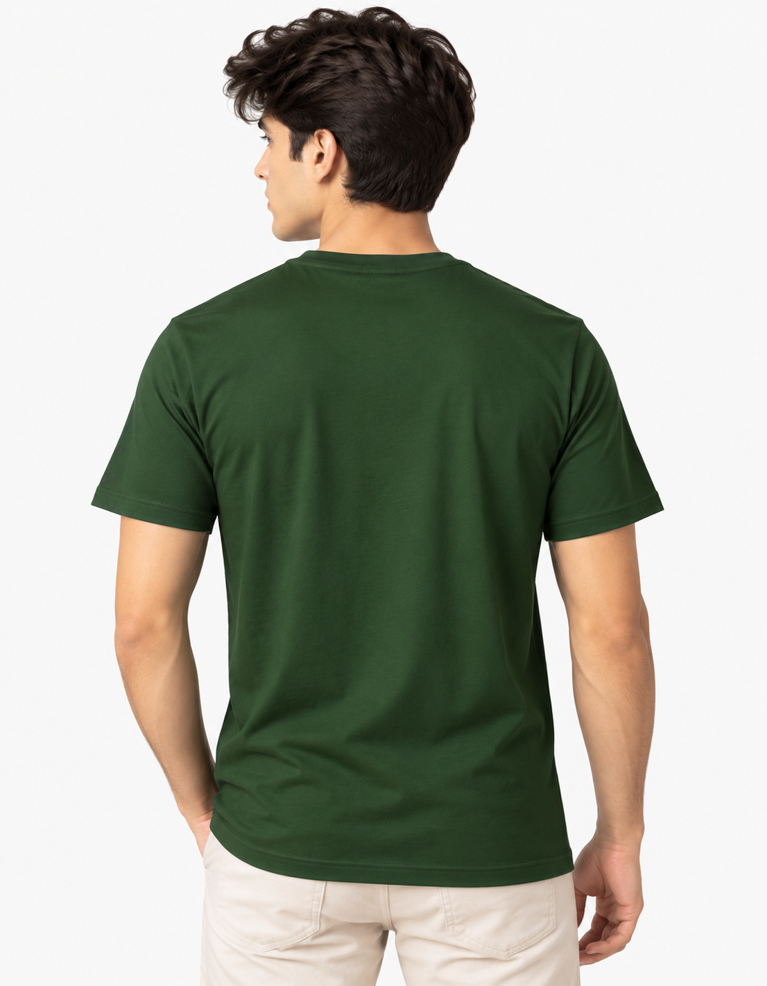 Premium Forest Green Classic Crew Neck T-Shirt