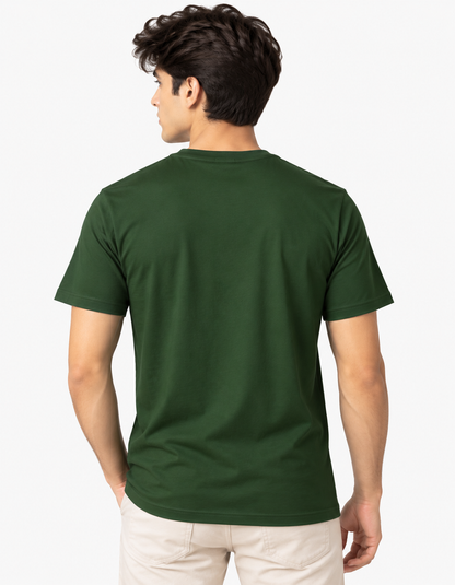 Premium Forest Green Classic Crew Neck T-Shirt