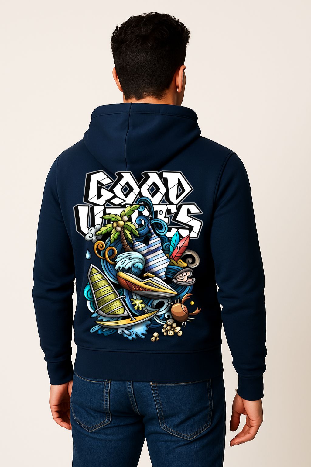 GREAT AURA PALM HAVEN HOODIE